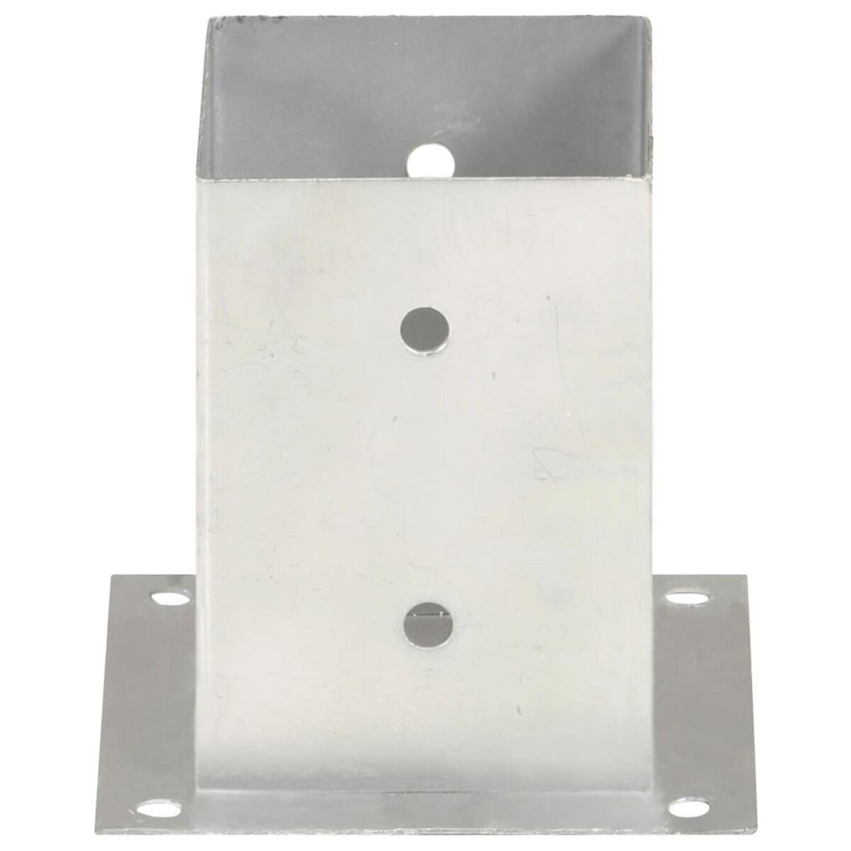 VIDAXL Ancres de poteau 4 pcs Metal galvanise 101 mm