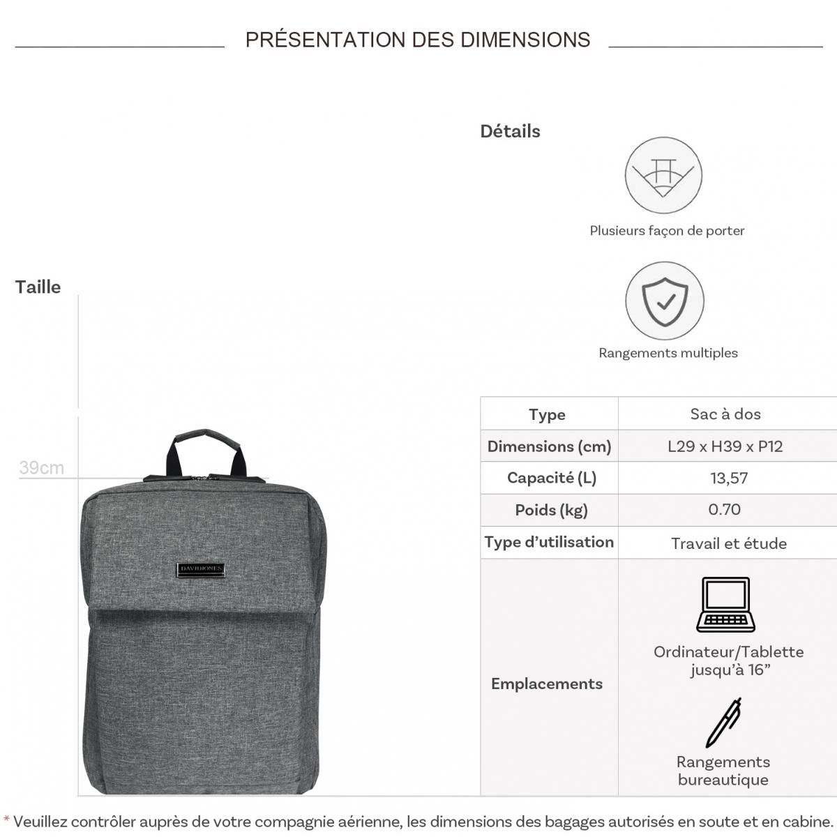 David Jones Sac à dos David Jones