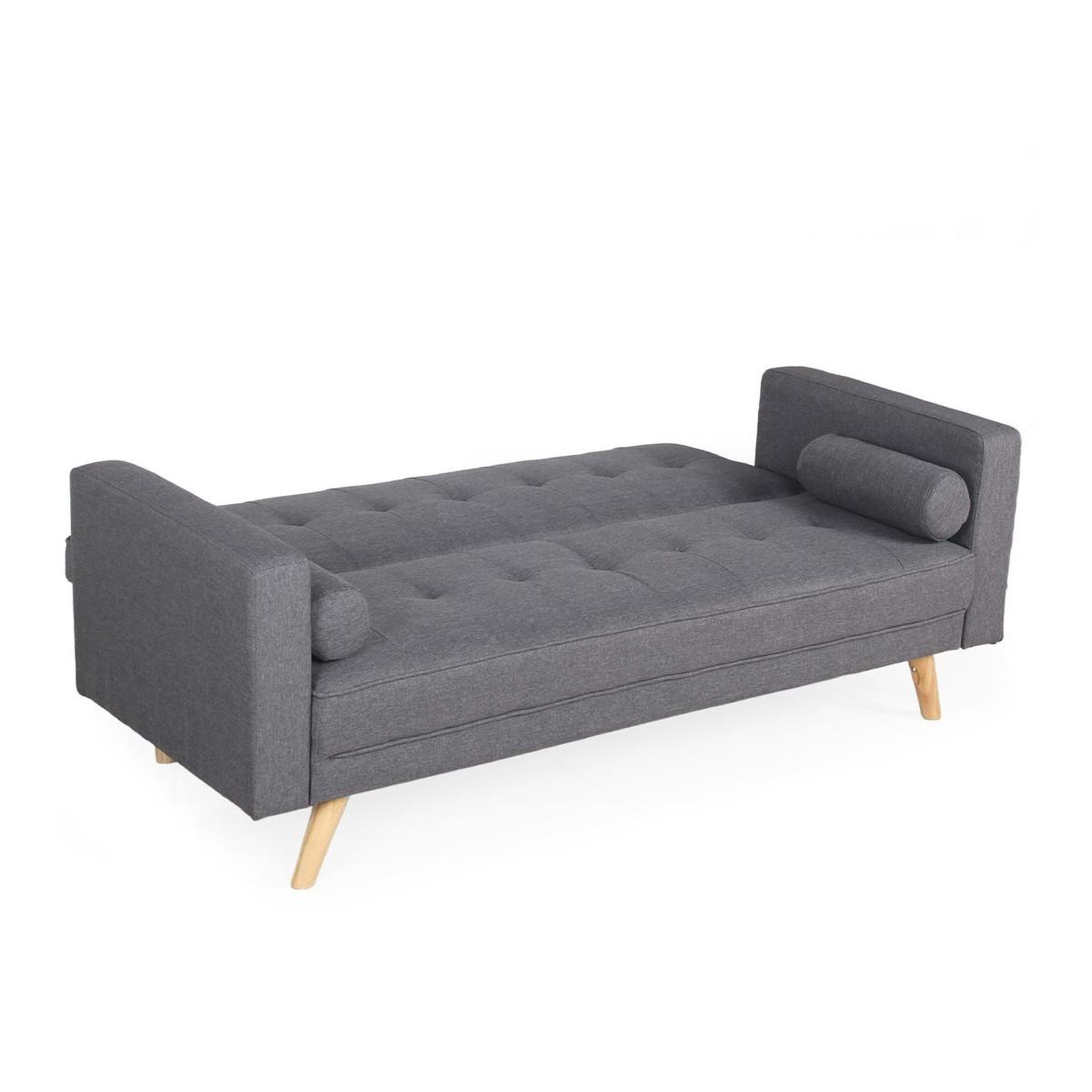 Voir la diapositive 3 : Paris Prix Canapé convertible 3 places scandinave  navya  gris foncé