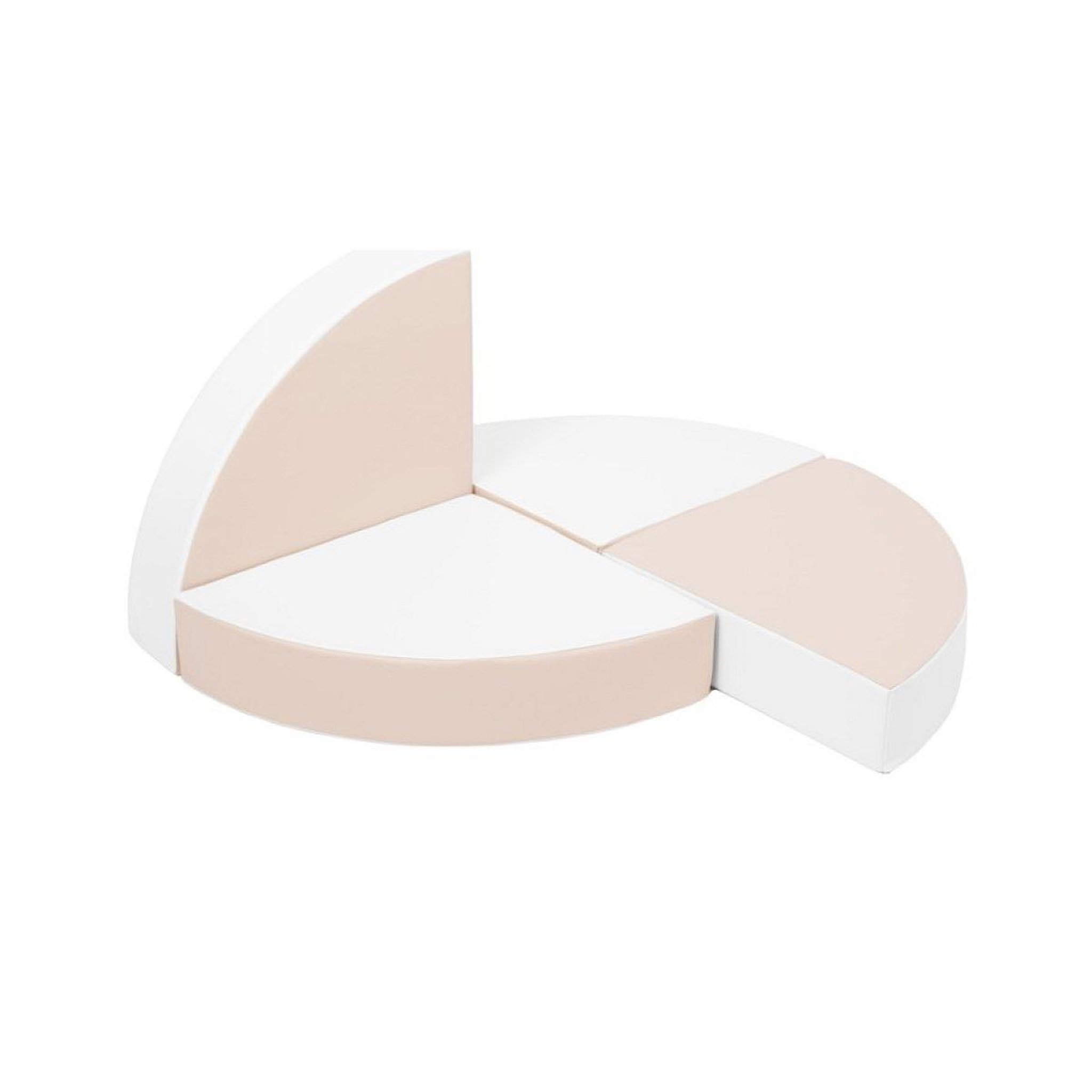 Voir la diapositive 3 : VELINDA Set de 15 blocs en mousse le jeu blanc cappuccino