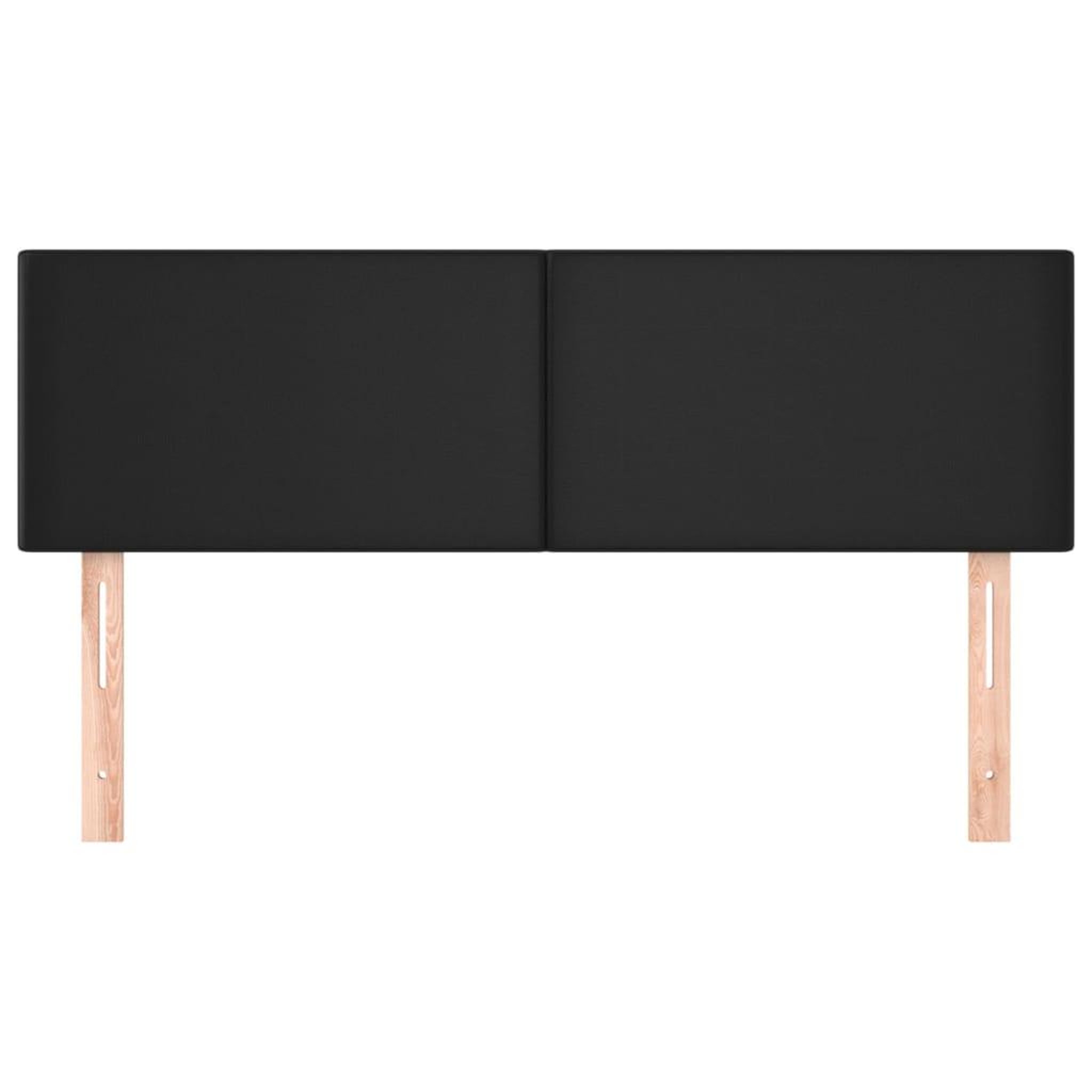 Voir la diapositive 3 : VIDAXL Tetes de lit 2 pcs Noir 72x5x78/88 cm Similicuir