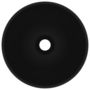 Voir la diapositive 3 : VIDAXL Lavabo rond de salle de bain Noir mat 32,5x14 cm Ceramique