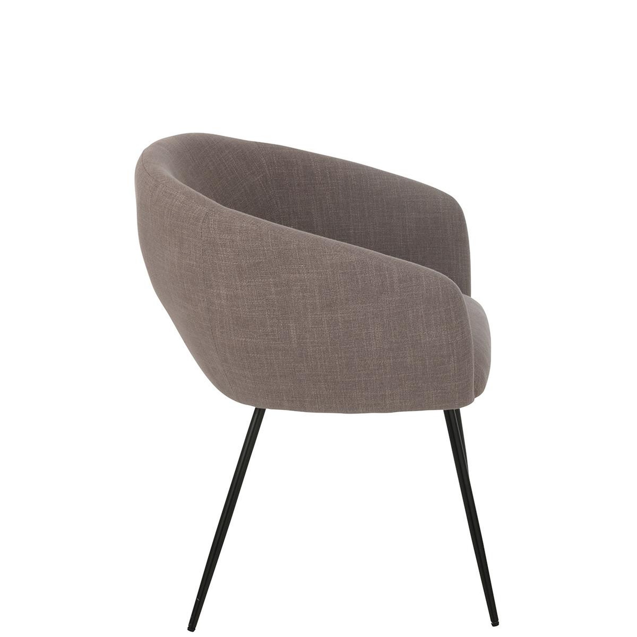 Voir la diapositive 3 : J-LINE Chaise design  wales  75cm taupe