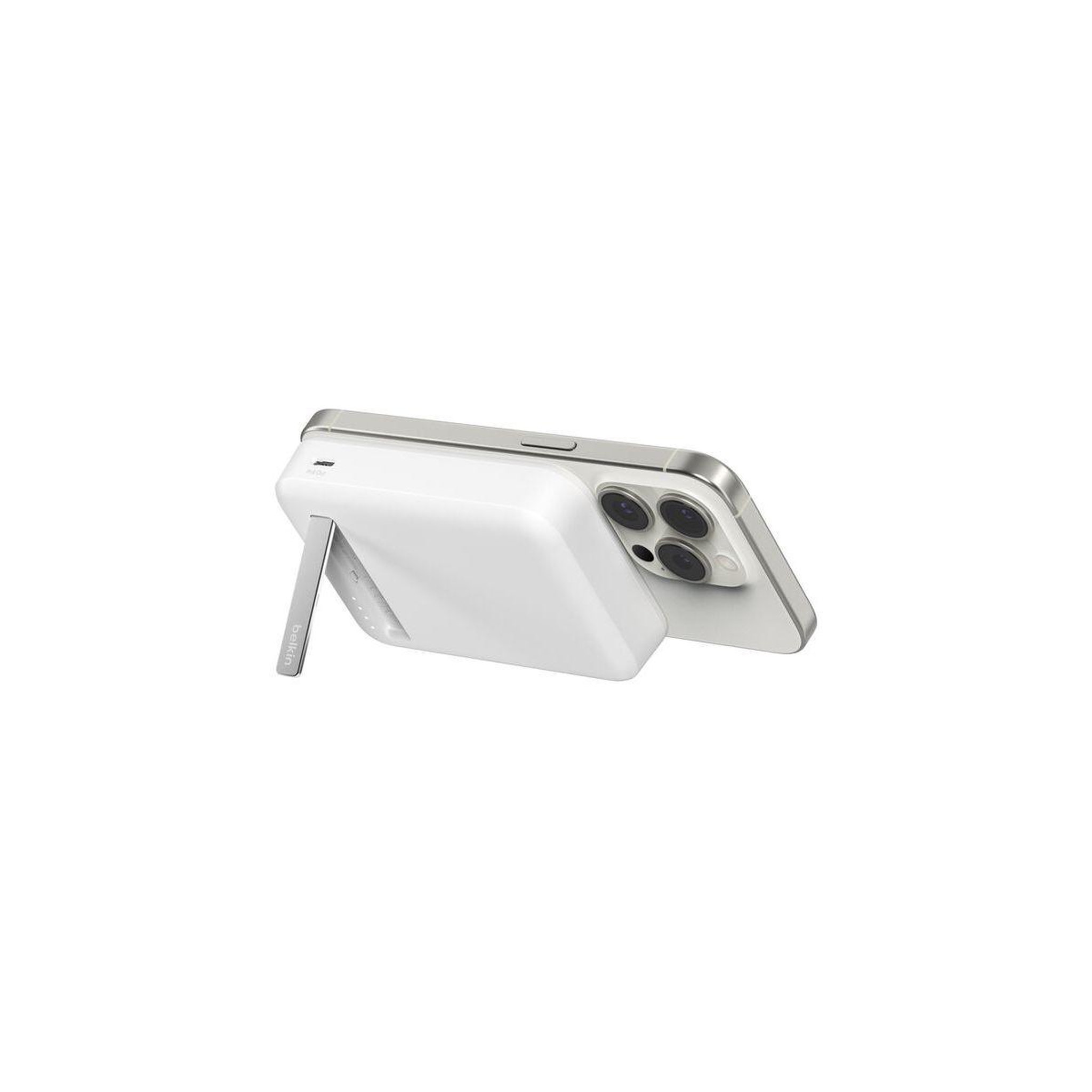 Voir la diapositive 3 : Belkin Batterie externe 10000 mah 15w magsafe avec support
