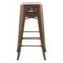 Voir la diapositive 2 : Rendez vous déco Lot de 2 tabourets pour îlot central 66 cm en métal cuivre mat - Indus
