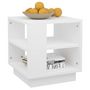 Voir la diapositive 4 : VIDAXL Table basse Blanc 40x40x43 cm Bois d ingénierie