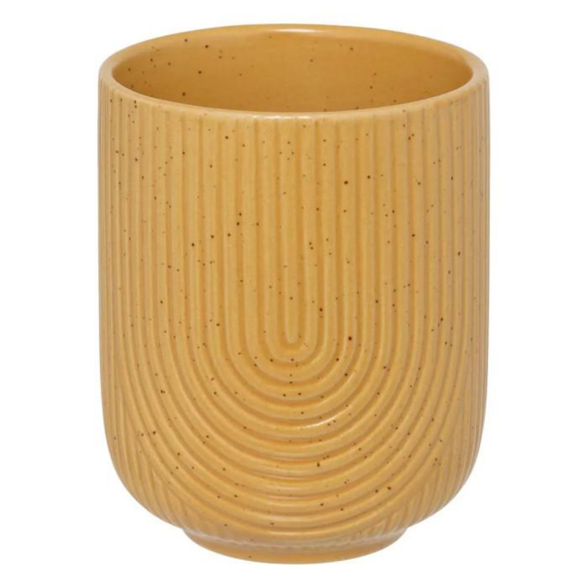 SECRET DE GOURMET Lot de 6 Tasses en Céramique  Lya  19cl Jaune