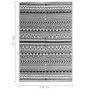 Voir la diapositive 6 : VIDAXL Tapis d'exterieur ARAKIL Noir 120x180 cm PP