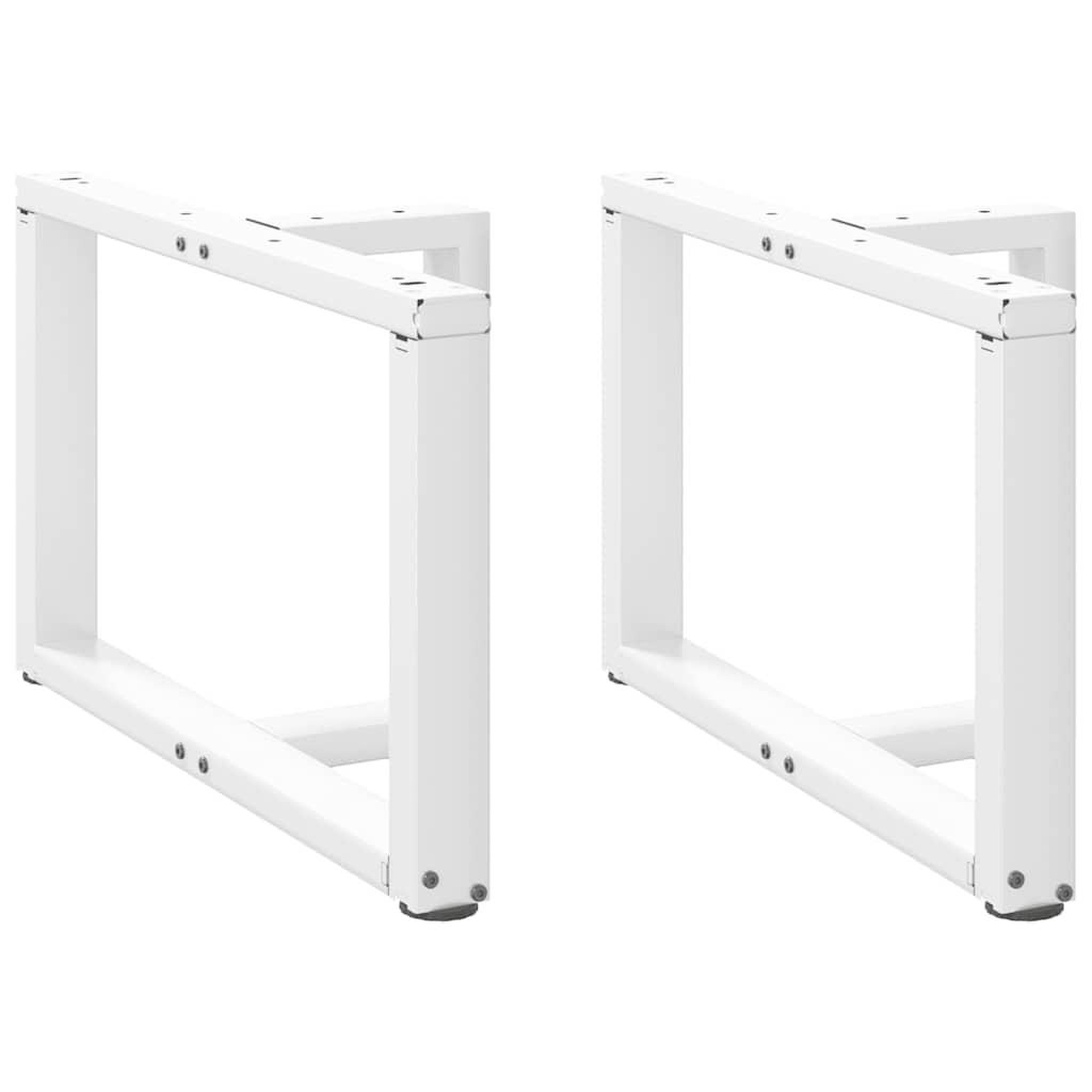 VIDAXL Pieds de table basse forme de T 2 pcs 60x25x(42-43) cm acier