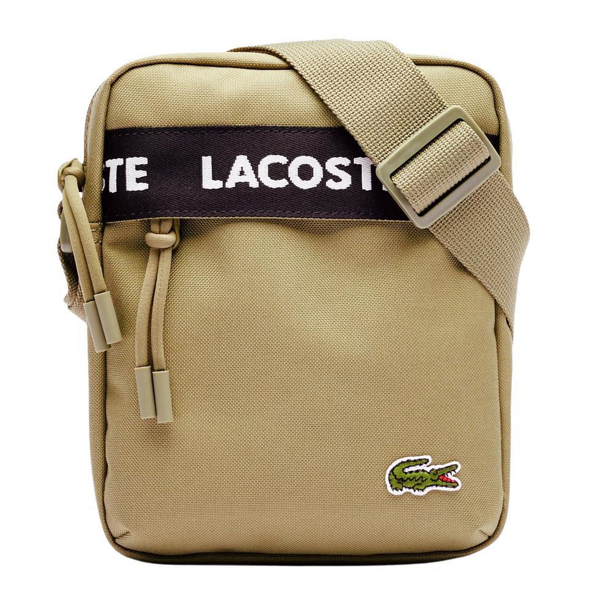 Voir la diapositive 2 : Lacoste Sacoche beige homme lacoste vertical