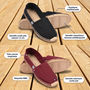 Voir la diapositive 4 : OZABI OZABI Pack 2 Paires Espadrilles Homme Semelle Corde Jute