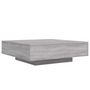 Voir la diapositive 3 : VIDAXL Table basse avec lumieres LED sonoma gris 100x100x31 cm