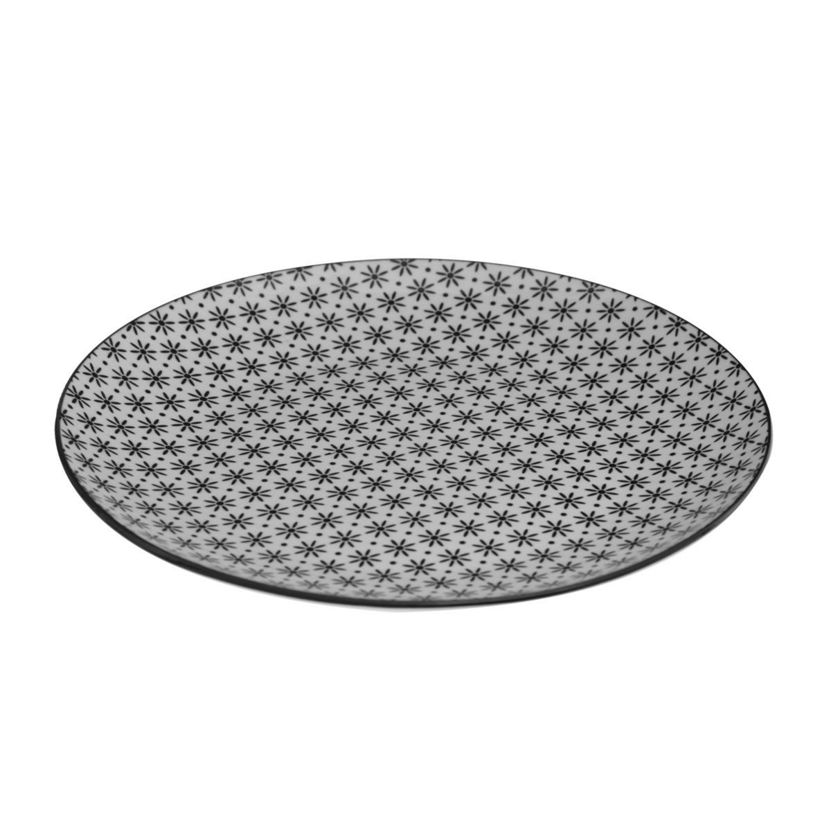 Service 18 pièces FLEUR en porcelaine décoré