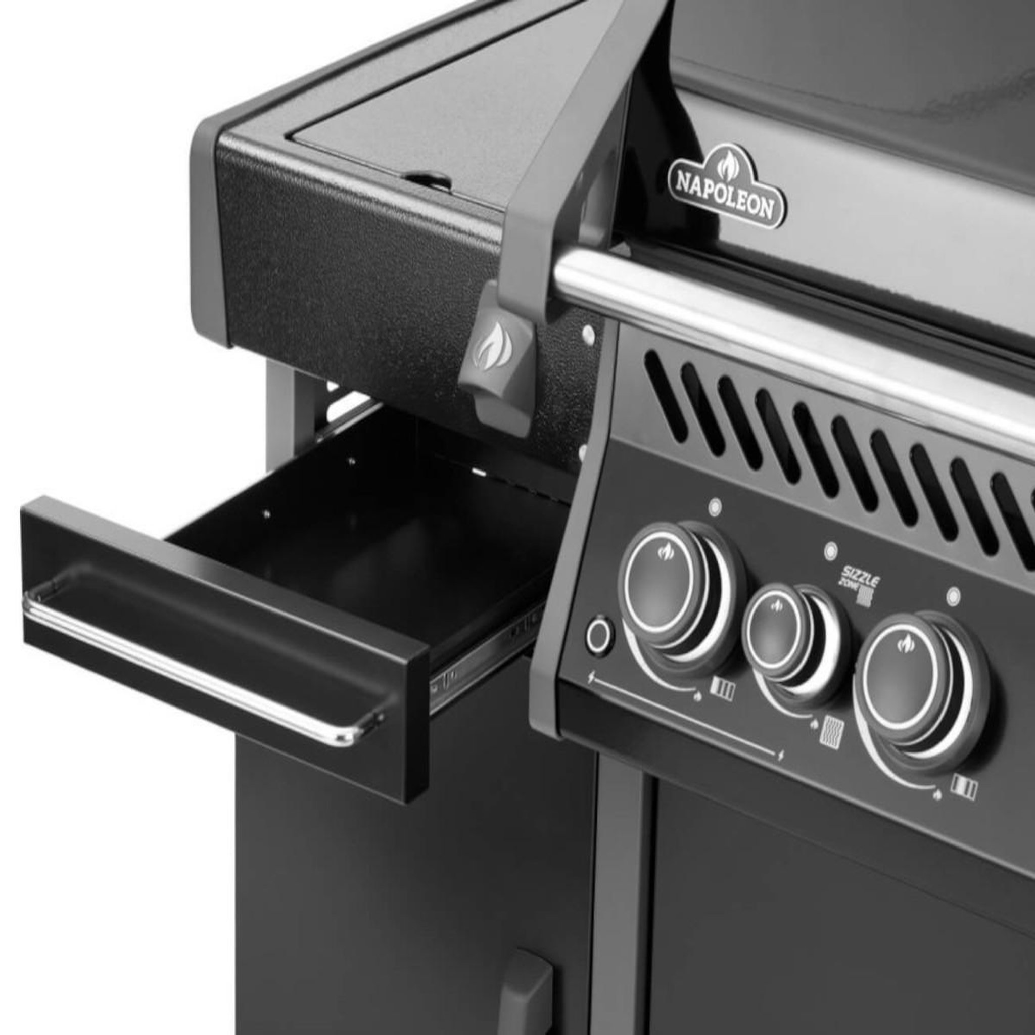 Voir la diapositive 6 : NAPOLEON Meuble de rangement sous la tablette bbq rogue noir - napoléon