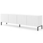 Voir la diapositive 1 : BEST MOBILIER Lara - meuble tv - pieds noirs - 200 cm