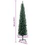 Voir la diapositive 6 : VIDAXL Sapin de Noël artificiel mince 300 LED 180 cm