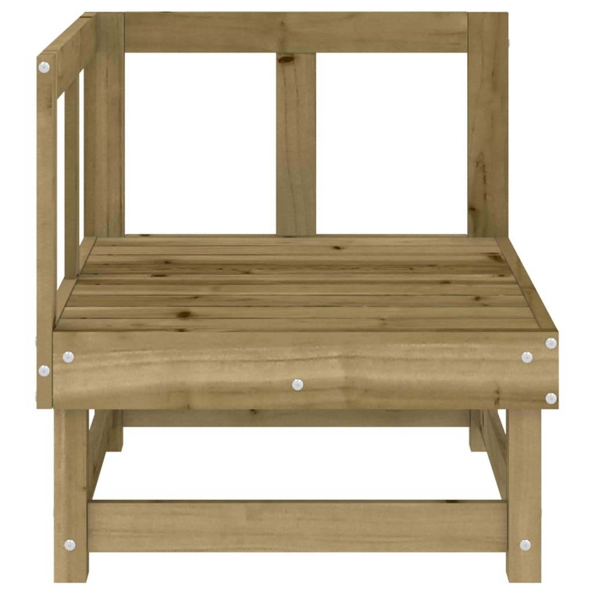 Voir la diapositive 3 : VIDAXL Canape d'angle de jardin bois de pin impregne