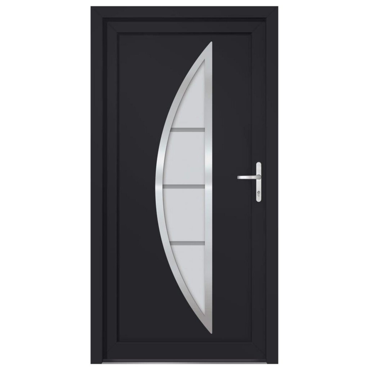 VIDAXL Porte d'entree anthracite 98x200 cm PVC