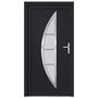 Voir la diapositive 3 : VIDAXL Porte d'entree anthracite 98x200 cm PVC