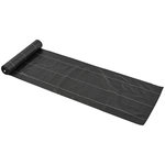 OUTSUNNY Toile de paillage - toile anti mauvaises herbes 130 g/m² - indéchirable perméable à l'eau anti UV - PP noir vert