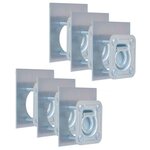 VIDAXL Anneau d'arrimage pour remorque 6 pcs Acier galvanise 2000 kg