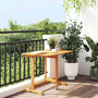 Voir la diapositive 3 : VIDAXL Table pliable de balcon 90x60x72 cm bois d'acacia solide