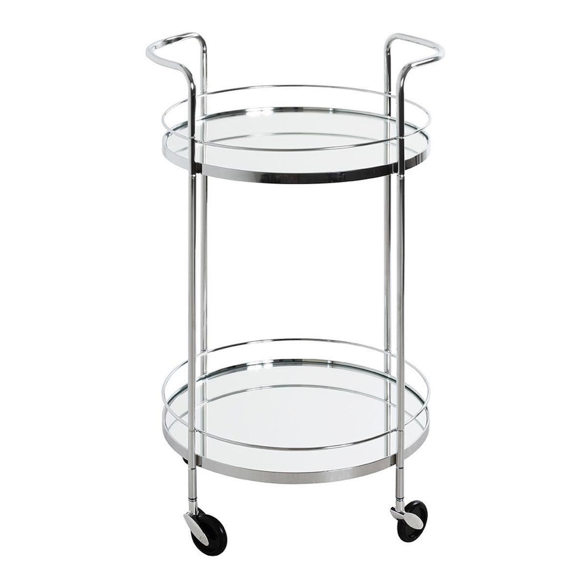 Paris Prix Desserte Design 2 Niveaux  Palace  80cm Argent