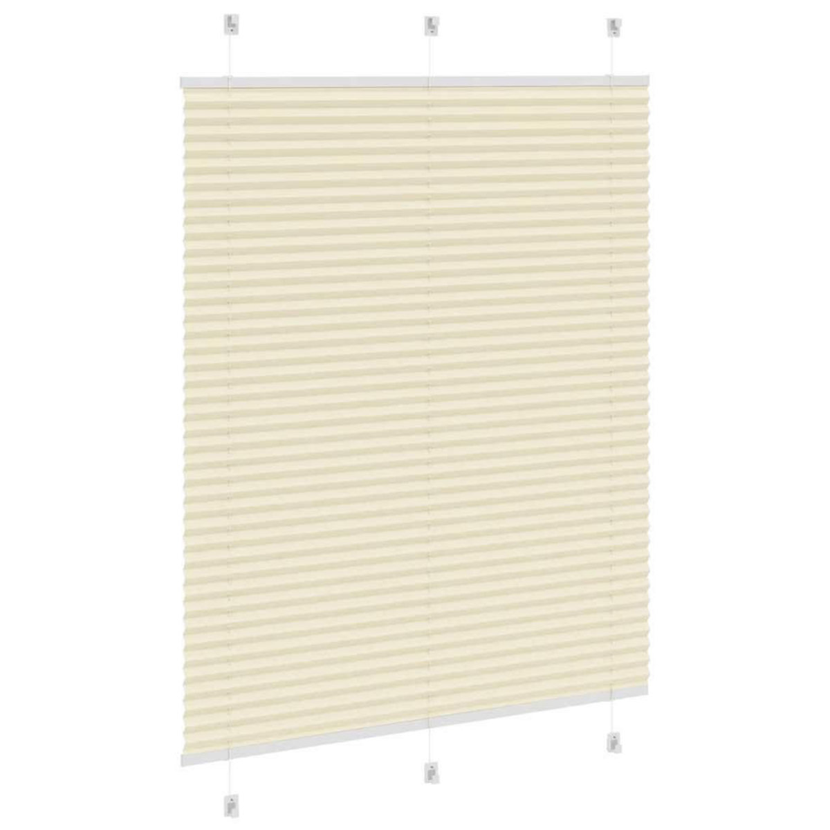 VIDAXL Store plisse creme 105x150cm largeur du tissu 104,4cm polyester