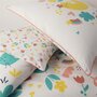 Voir la diapositive 2 : FUTURE HOME Parure de lit enfant chat réversible fleurie 140x200cm