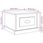 Voir la diapositive 6 : VIDAXL Table basse Noir 50x50x35 cm Bois d'ingenierie