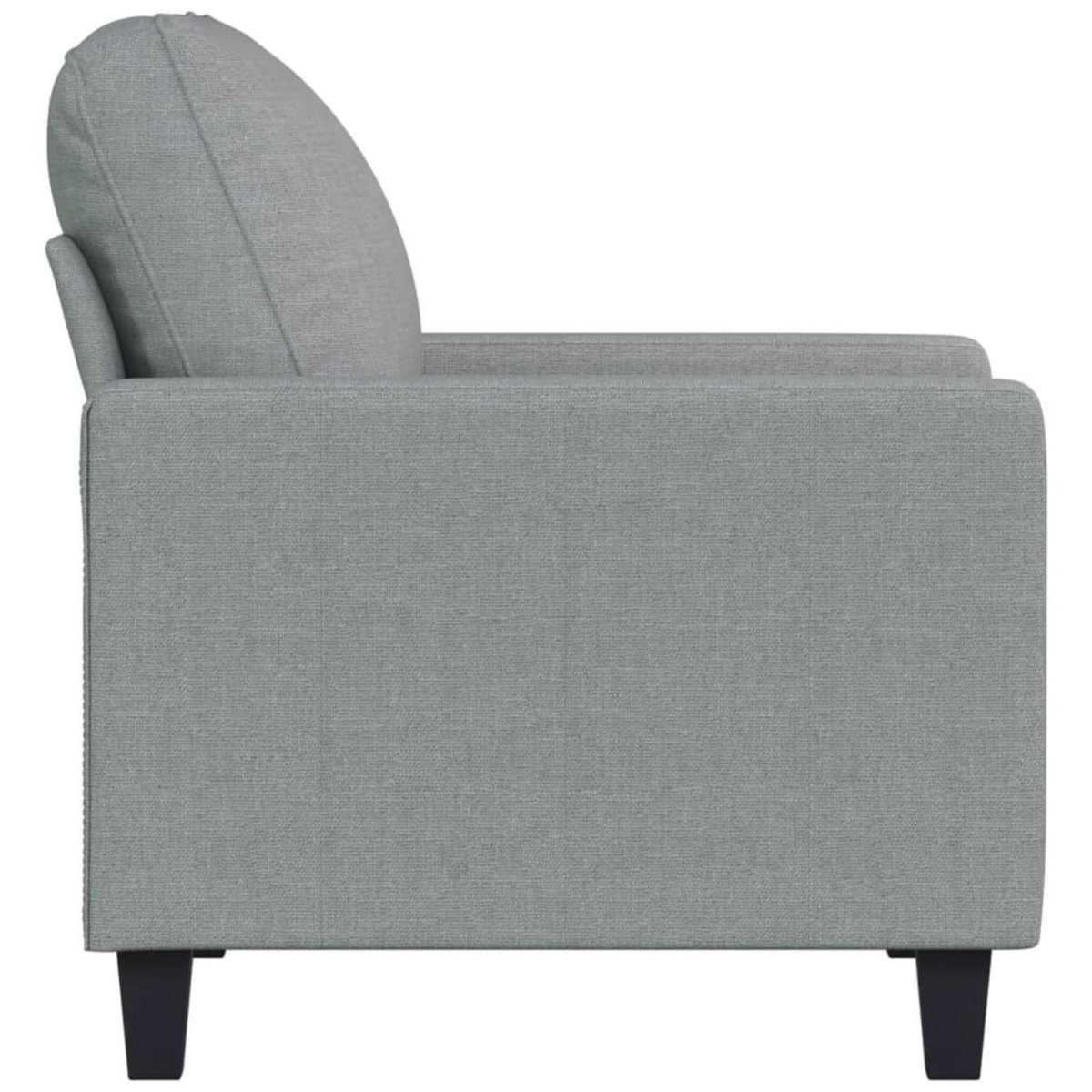 VIDAXL Fauteuil Gris clair 60 cm Tissu