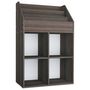 Voir la diapositive 2 : VIDAXL Porte-revue pour enfants Gris et chene sonoma Bois d'ingenierie