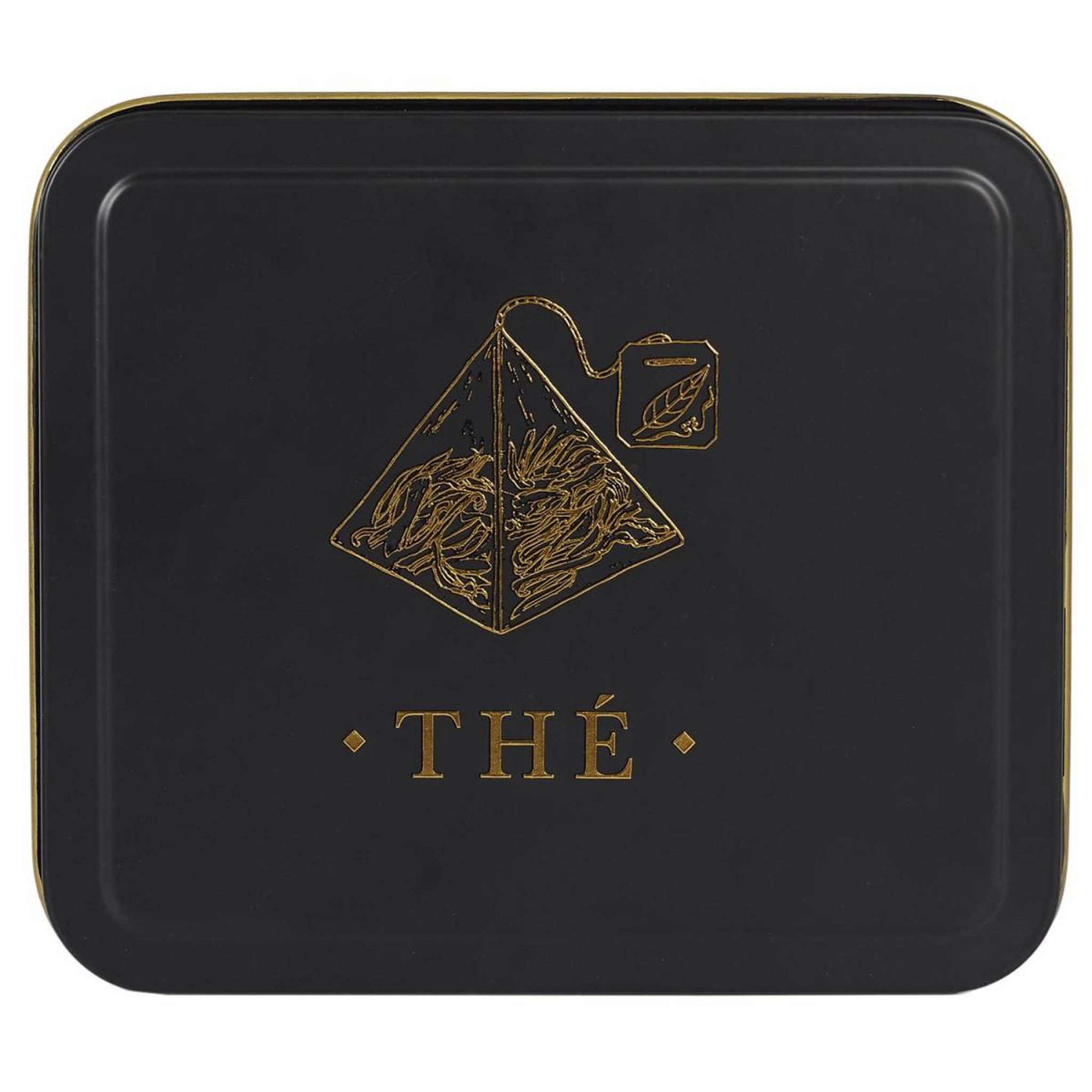 Voir la diapositive 3 : COOK CONCEPT Boîte à thé en métal  lounge  18cm noir