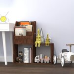 VIDAXL Porte-revue pour enfants Chene marron 71x30x78,5 cm