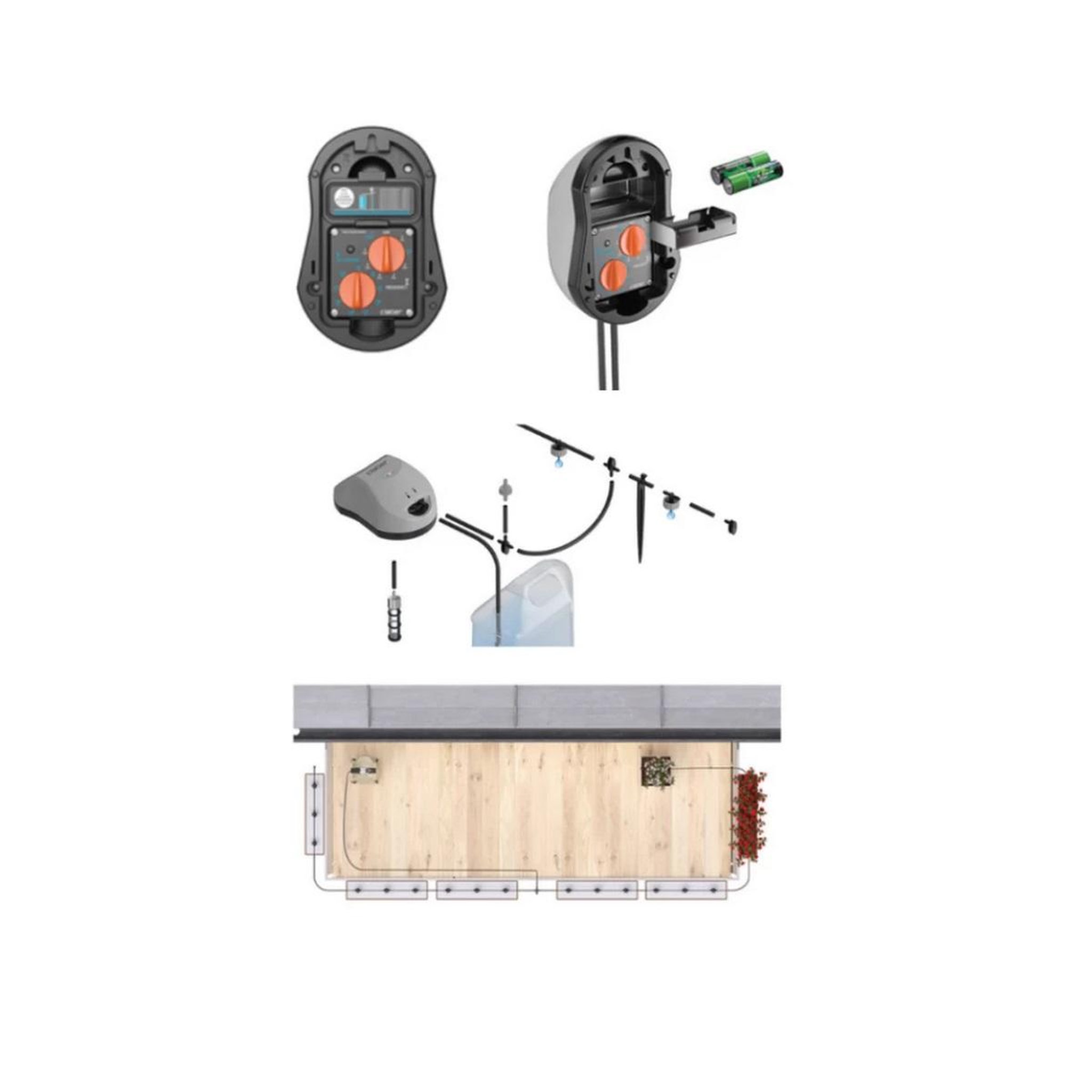Voir la diapositive 5 : Claber Kit d'arrosage solaire - 8063
