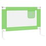 VIDAXL Barriere de securite de lit enfant Vert 90x25 cm Tissu