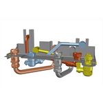 Saunier Duval Kit tubulure Leblanc avec cache ELM GLM SAD SAUNIER DUVAL 0010025503