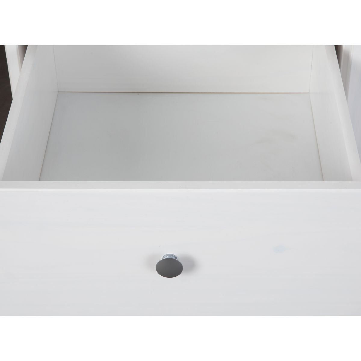 Armoire 2 portes en pin massif  2 tiroirs L93cm MARIEKE