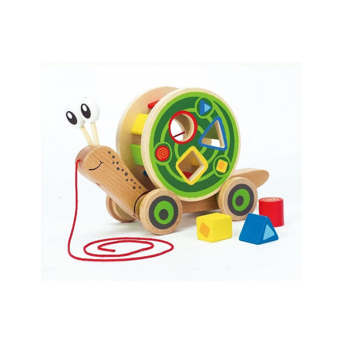 Hape Escargot roulant avec jeu de formes