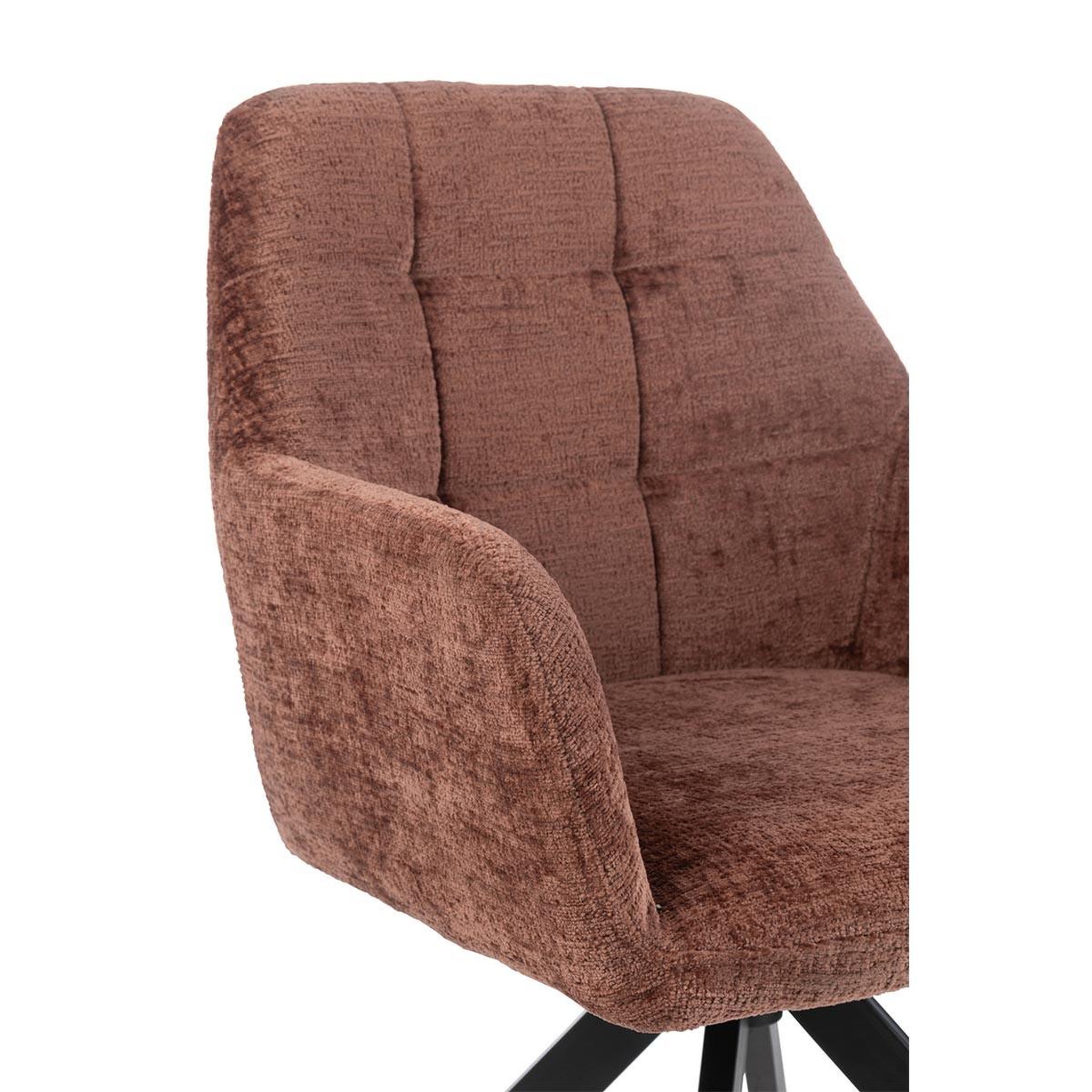 Voir la diapositive 5 : J-LINE Chaise design  louna  85cm marron
