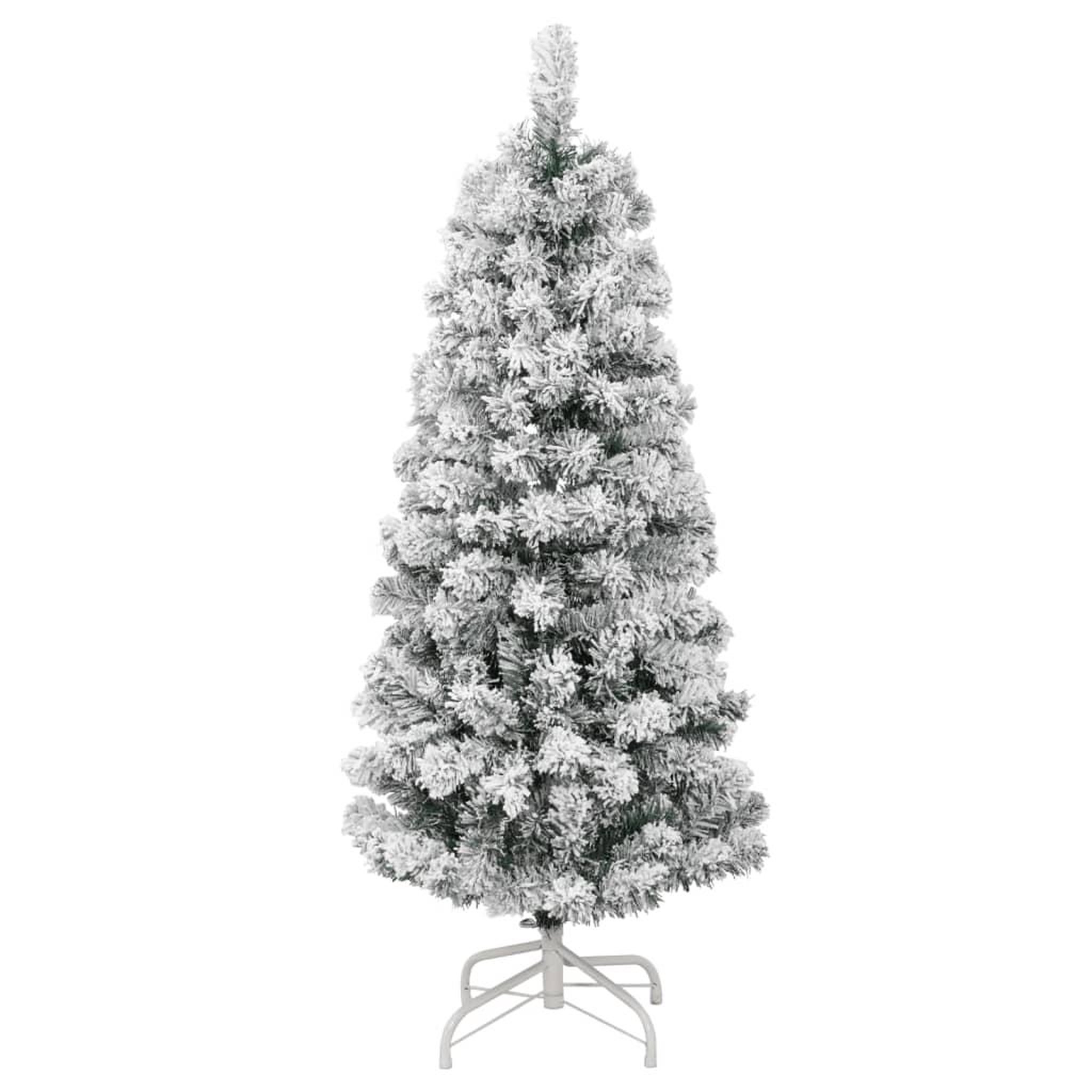 Voir la diapositive 2 : VIDAXL Sapin de Noël artificiel a charnieres avec neige floquee 120 cm