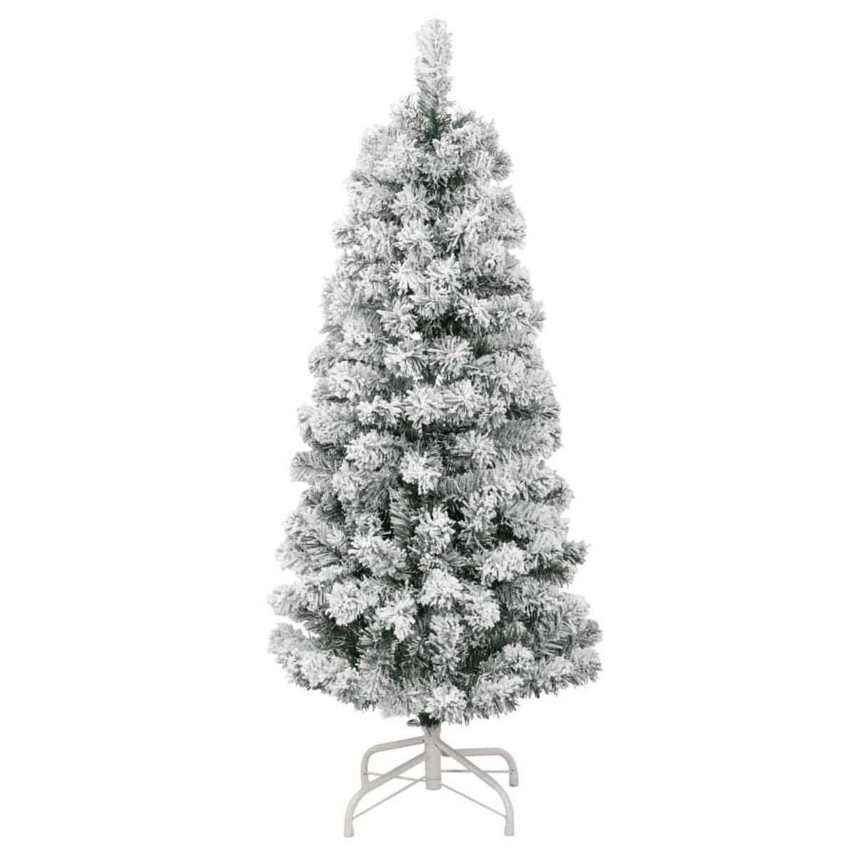 VIDAXL Sapin de Noël artificiel a charnieres avec neige floquee 120 cm