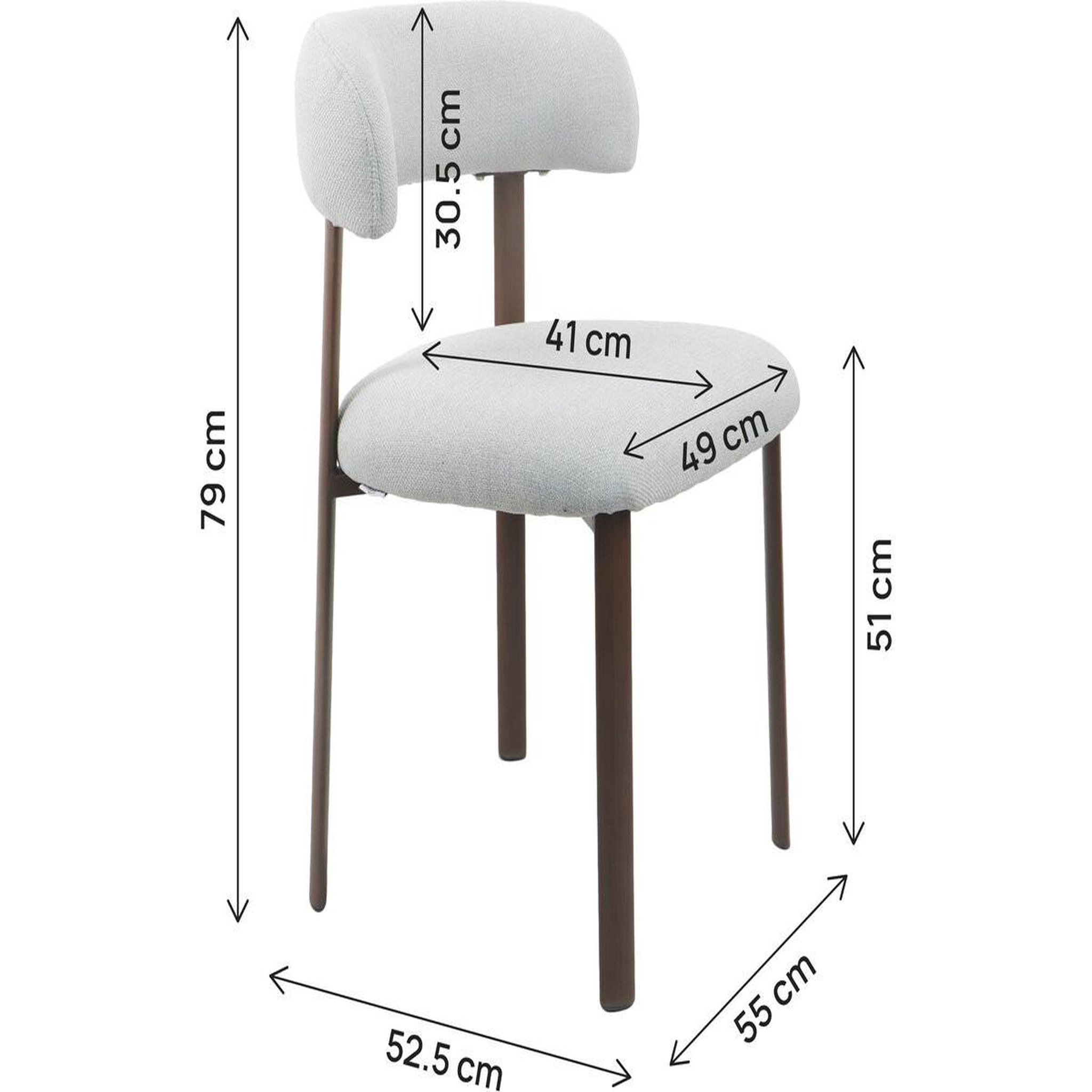Voir la diapositive 3 : Habitat et Jardin Lot de 2 chaises de salle à manger imitation bois  aurea  - gris clair
