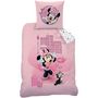 Voir la diapositive 1 : MINNIE Parure housse de couette enfant en coton 57 fils imprimée MINNIE DOWNTOWN 