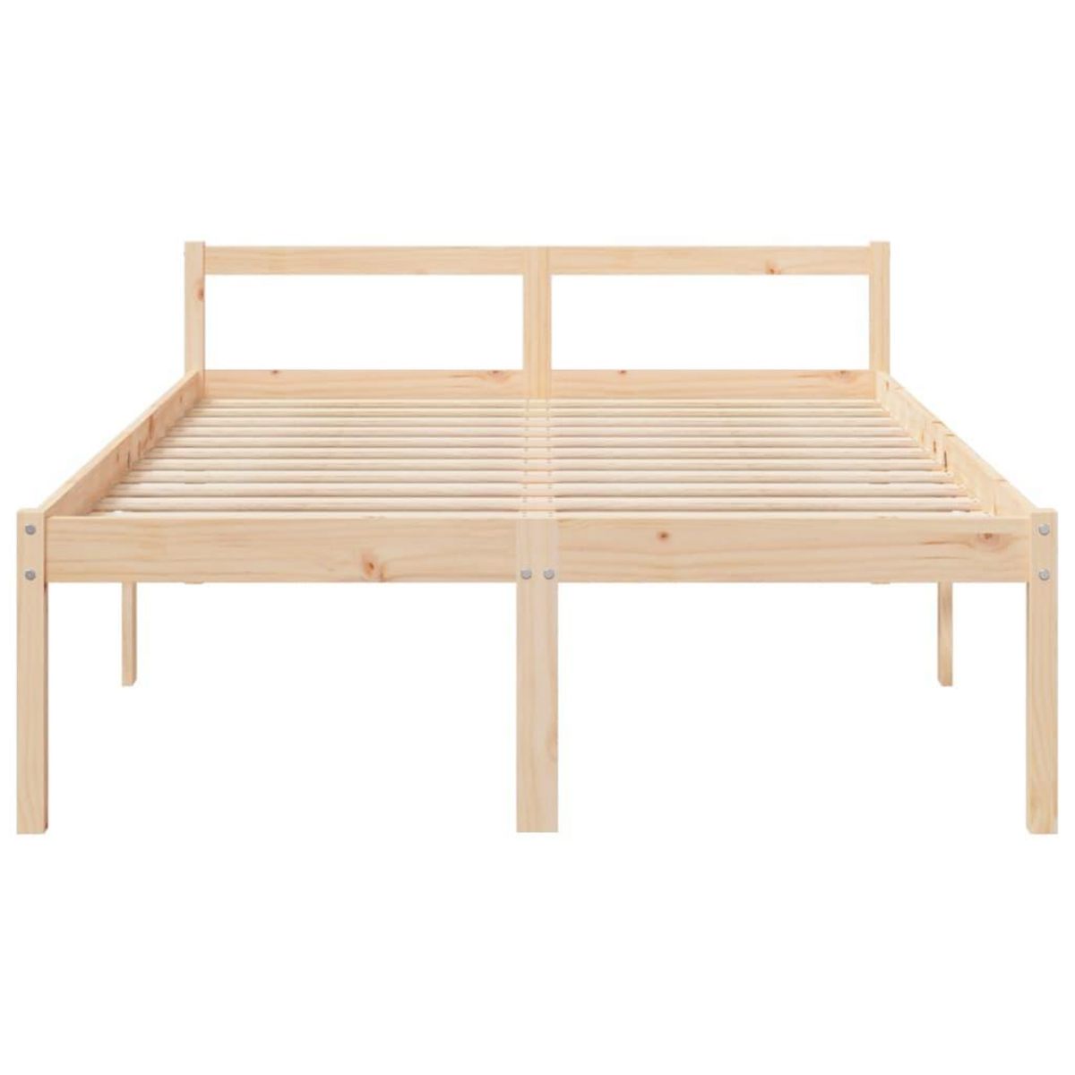 VIDAXL Lit pour personne agee sans matelas 140x190 cm bois pin massif