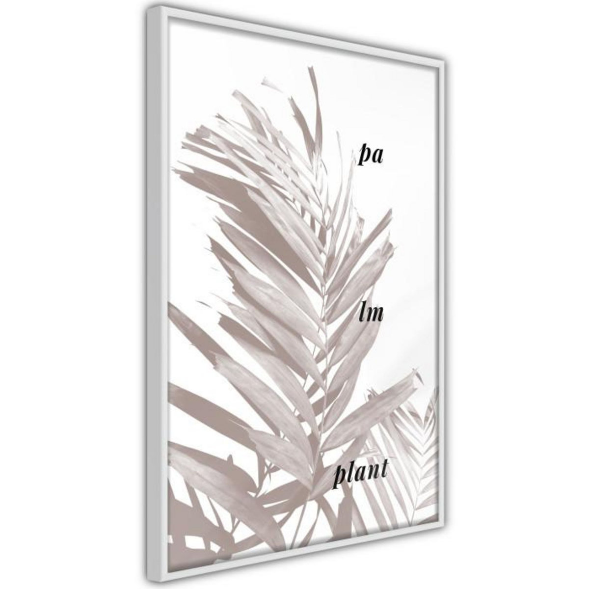 Paris Prix Affiche Murale Encadrée  Beige Palm