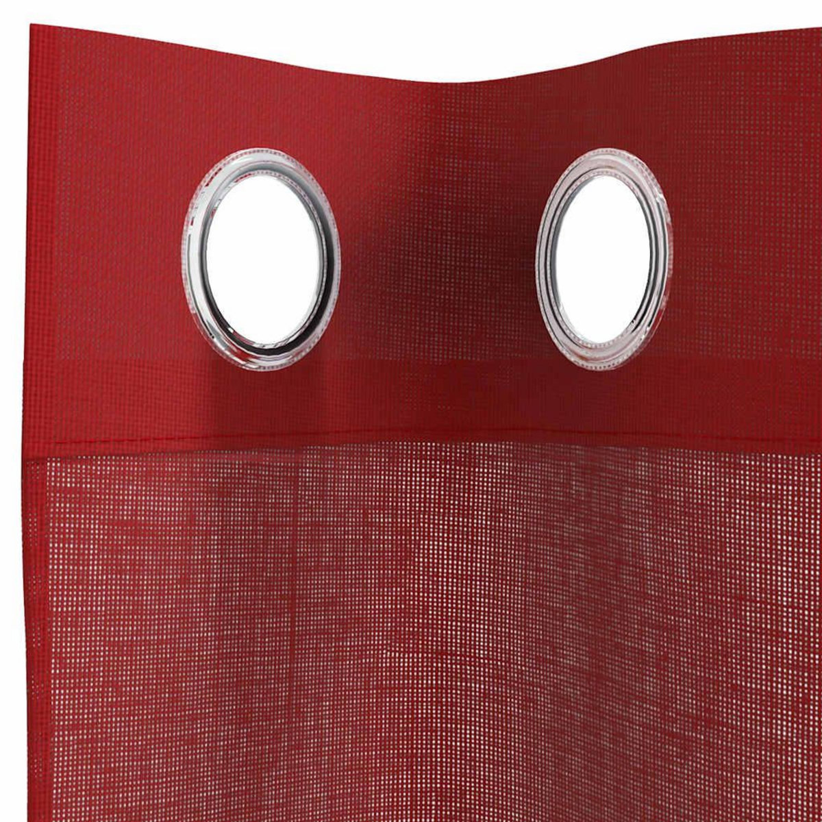 VIDAXL Rideaux en voile avec œillets 2 pcs rouge bordeaux