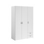 Voir la diapositive 1 : Armoire 3 portes 2 tiroirs L120cm DAISY