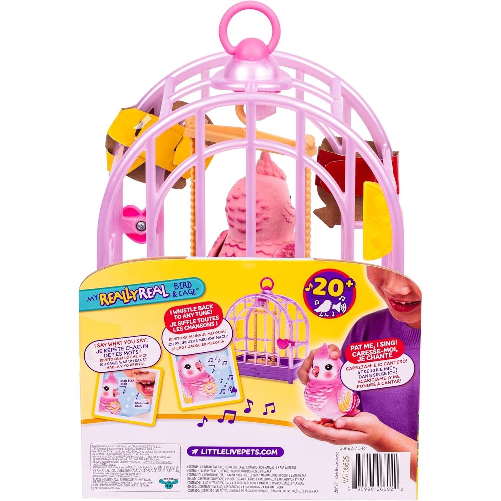 Voir la diapositive 6 : MOOSE TOYS Little Live Pets Rosie et la cage à oiseaux