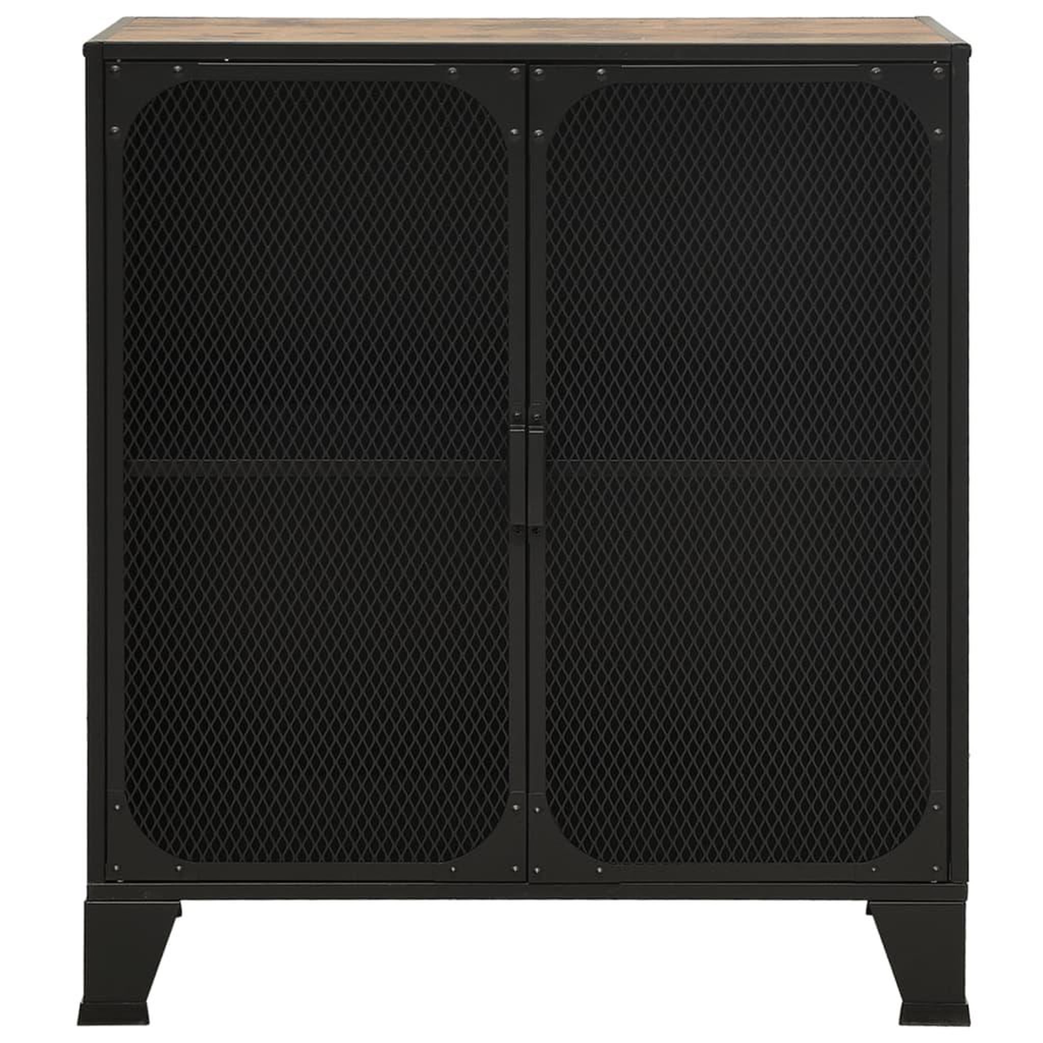 Voir la diapositive 4 : VIDAXL Armoires de rangement 2 pcs Marron 72x36x82 cm Metal et MDF